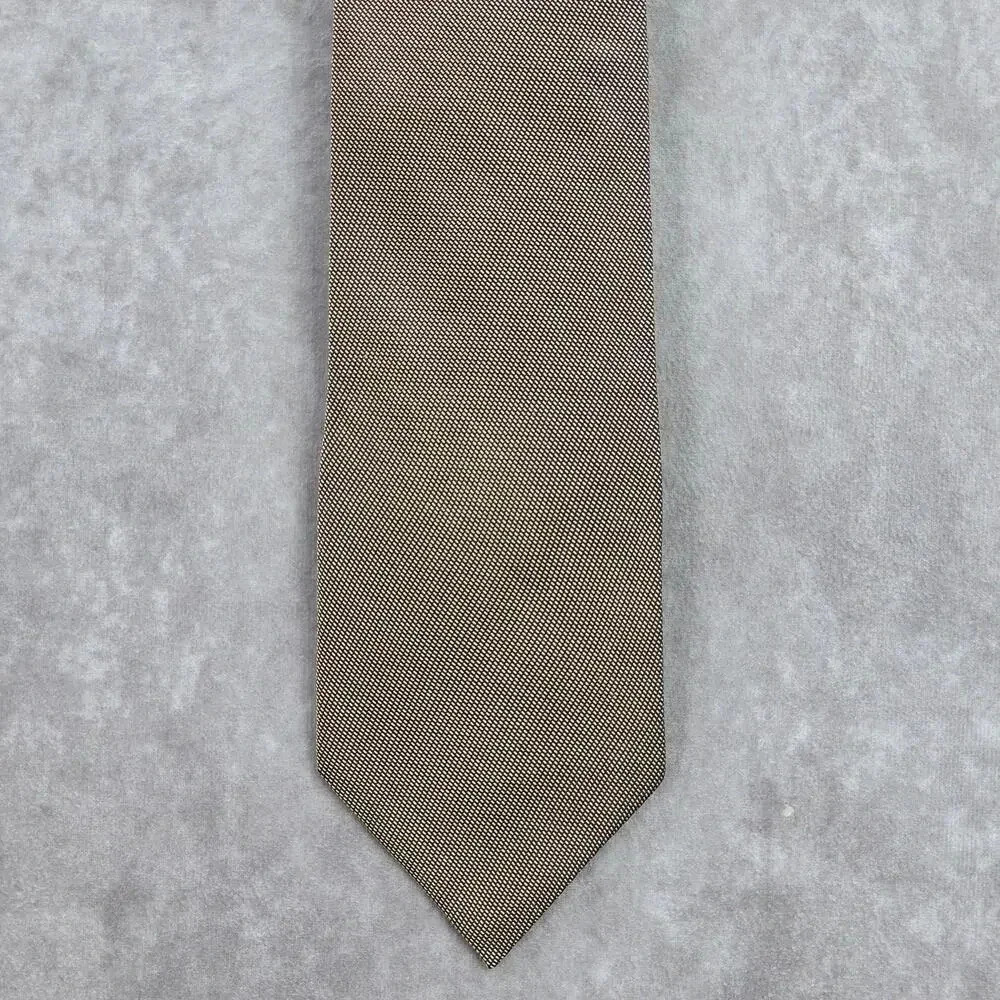 Nautica Gold Blue Geometric 100% Silk Men's Neck Tie NWOT